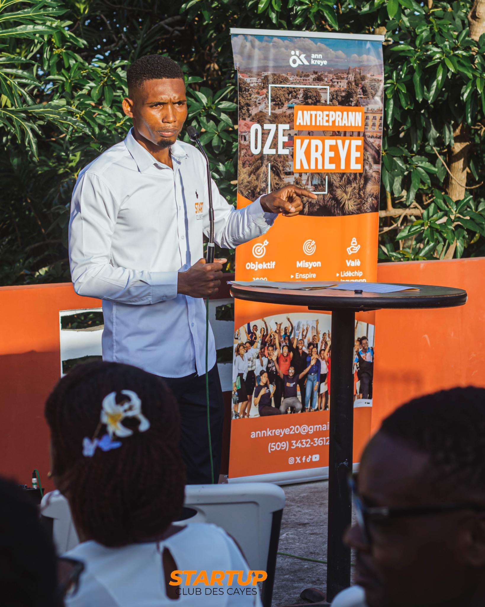 Équipe du Startup Club des Cayes lors du lancement